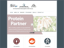 Tablet Screenshot of kustompakfoods.com